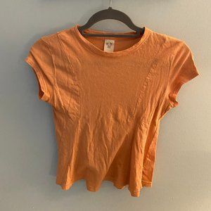 FREE PEOPLE Orange Tee (XS)